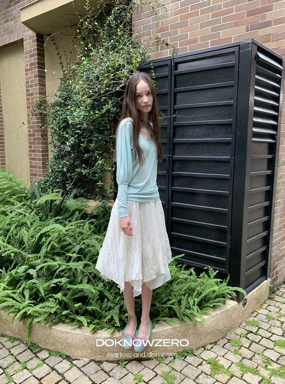 Pleat Wave Skirt