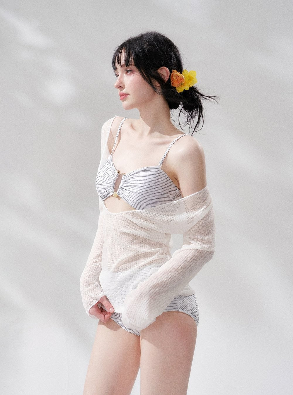 Island Veil Bikini Set (3Piece)