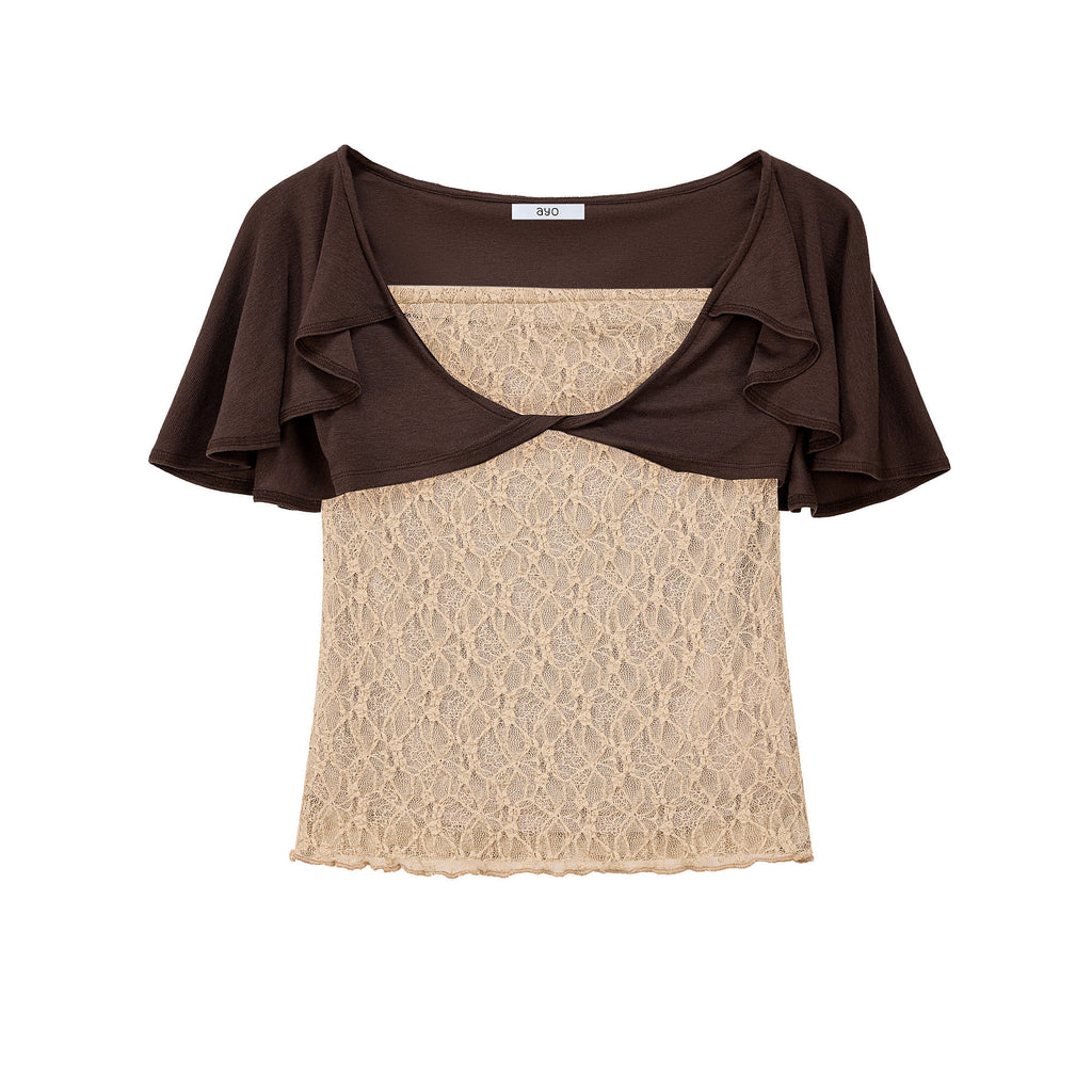 Flutter Knot Bolero Top Set