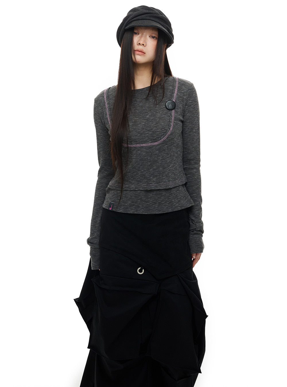 Lilac Stitch Knit Top