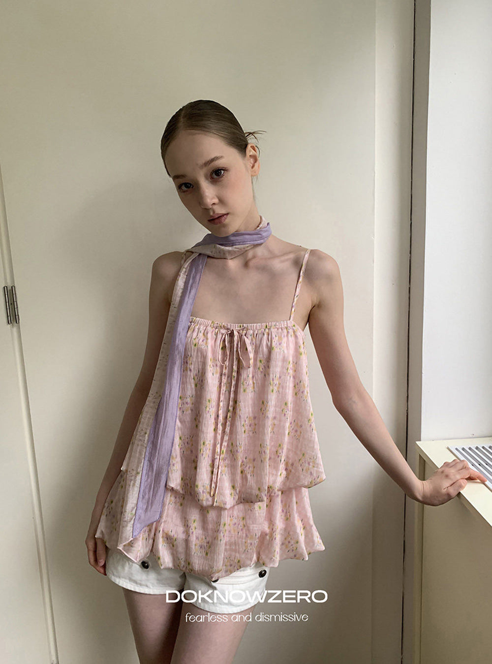 Mist Scarf Camisole Top