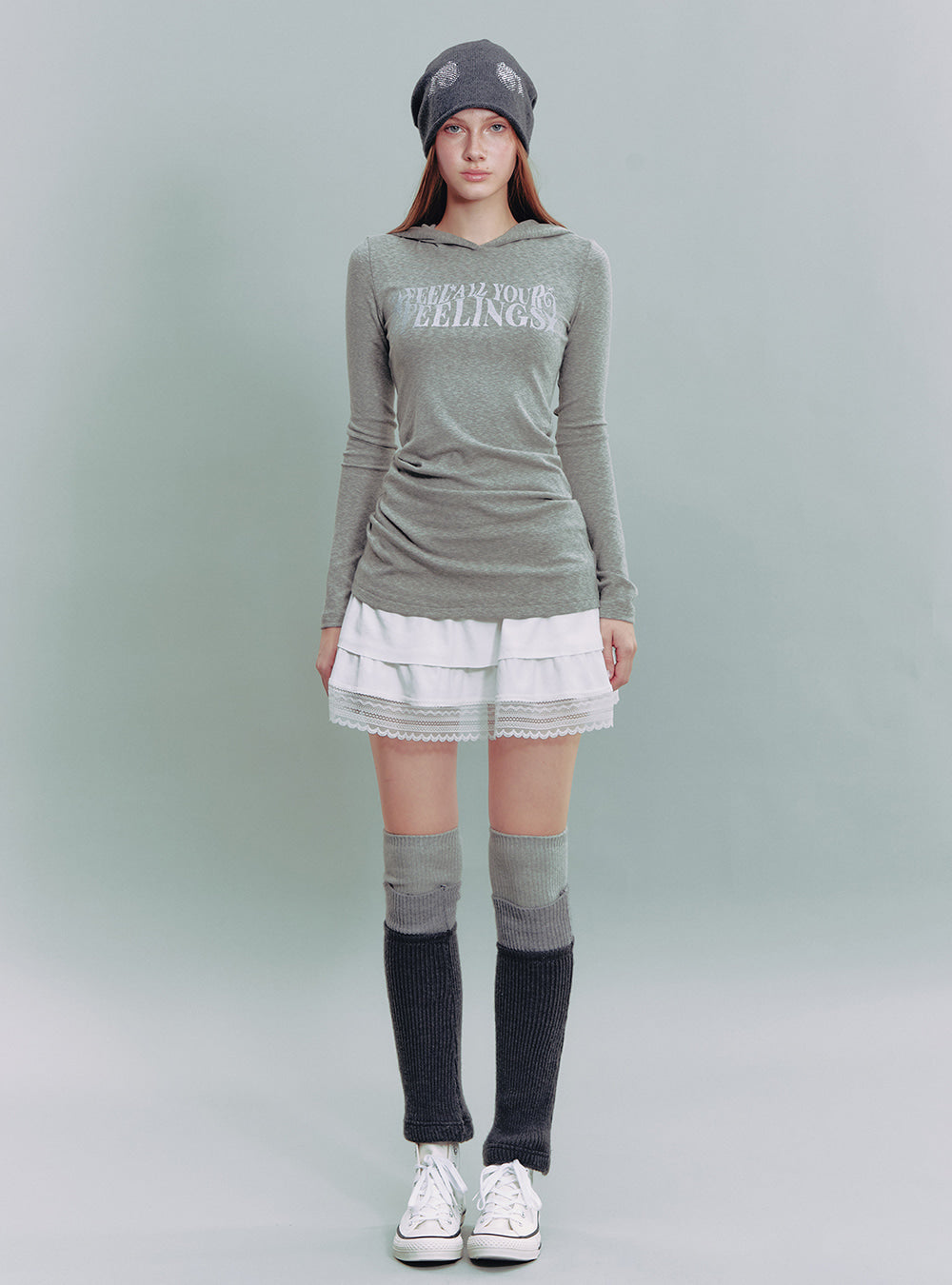 Feelings Hooded Long Sleeve Top