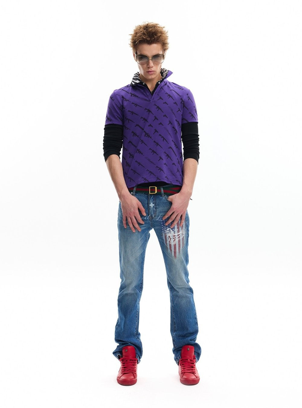 Solar Eagle Tailored Denim Pants