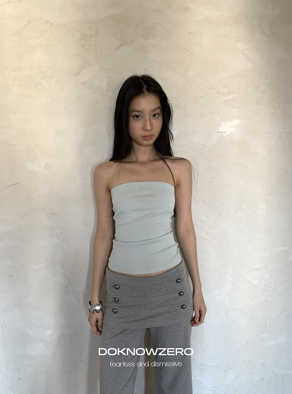 Cross Draped Layer Top Set