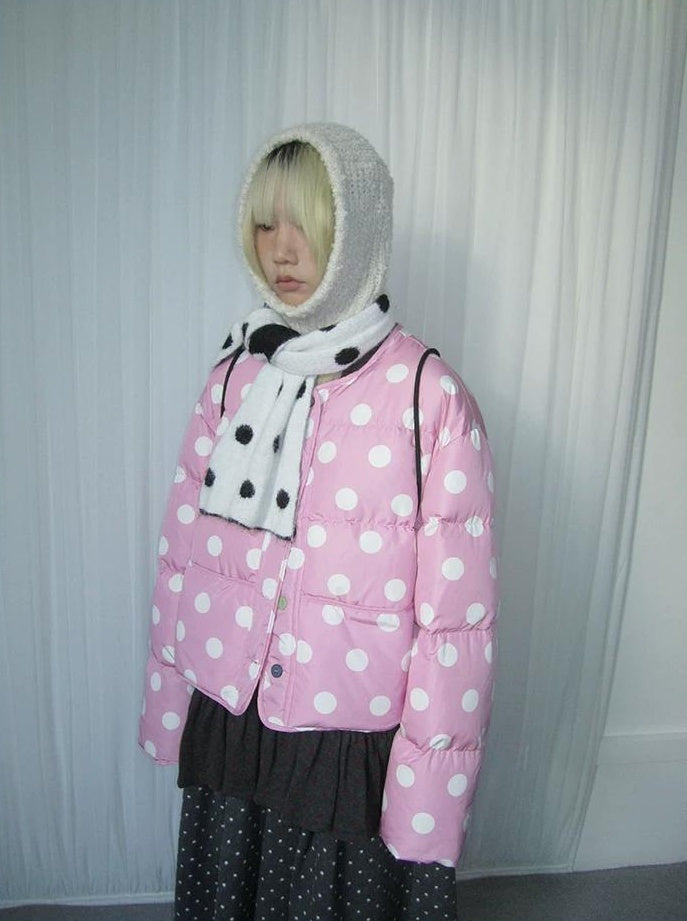 3months |  COLOR COLLISION POLKA DOT JACKET【ID:TN00024】