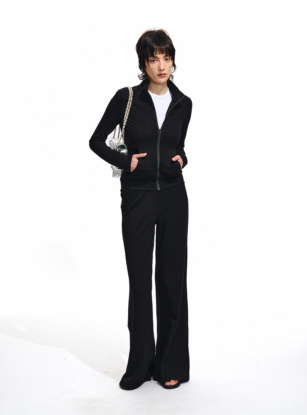Velour Silence Zip-Up & Pants (4color)