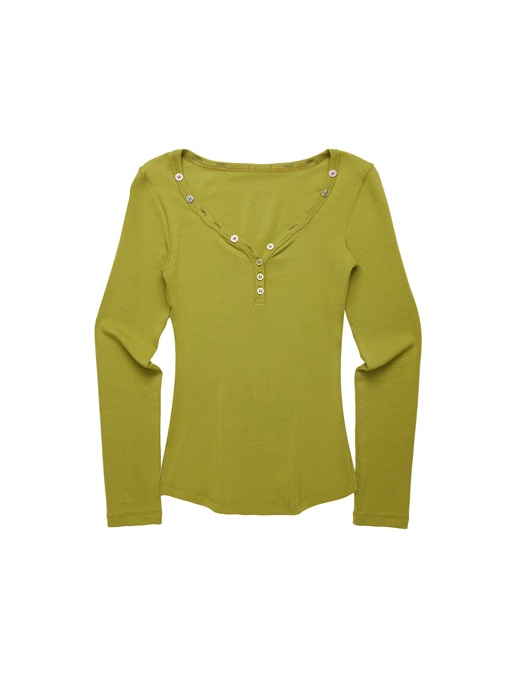 Olive Henley Top