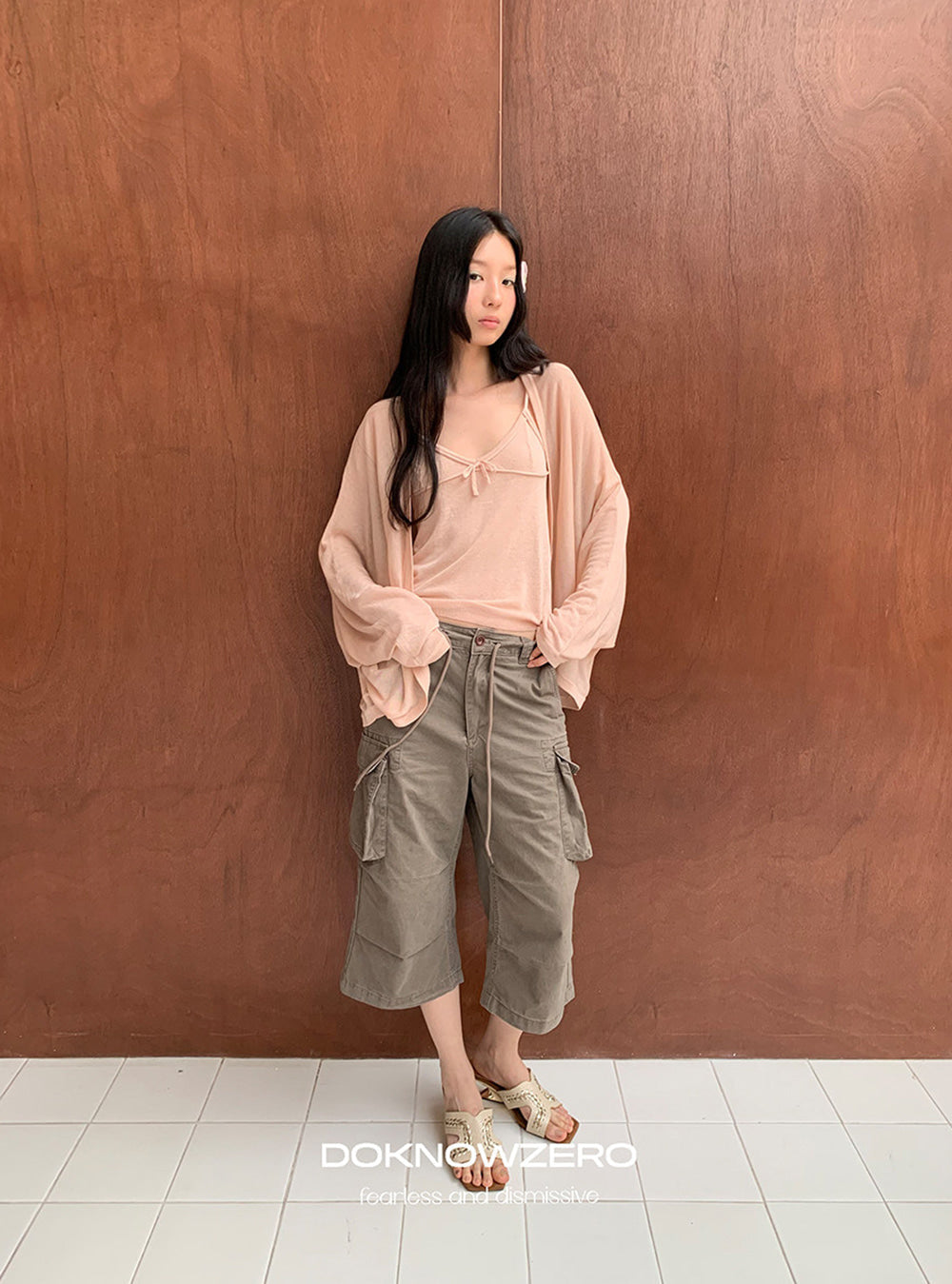 Bowtie Camisole & Cardigan (2color)
