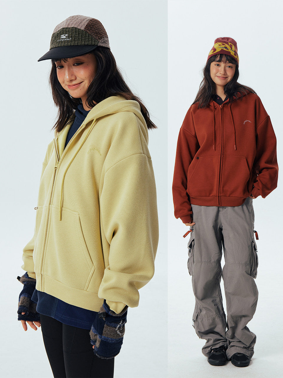 CryingCenter Essential Hooded Zip-Up