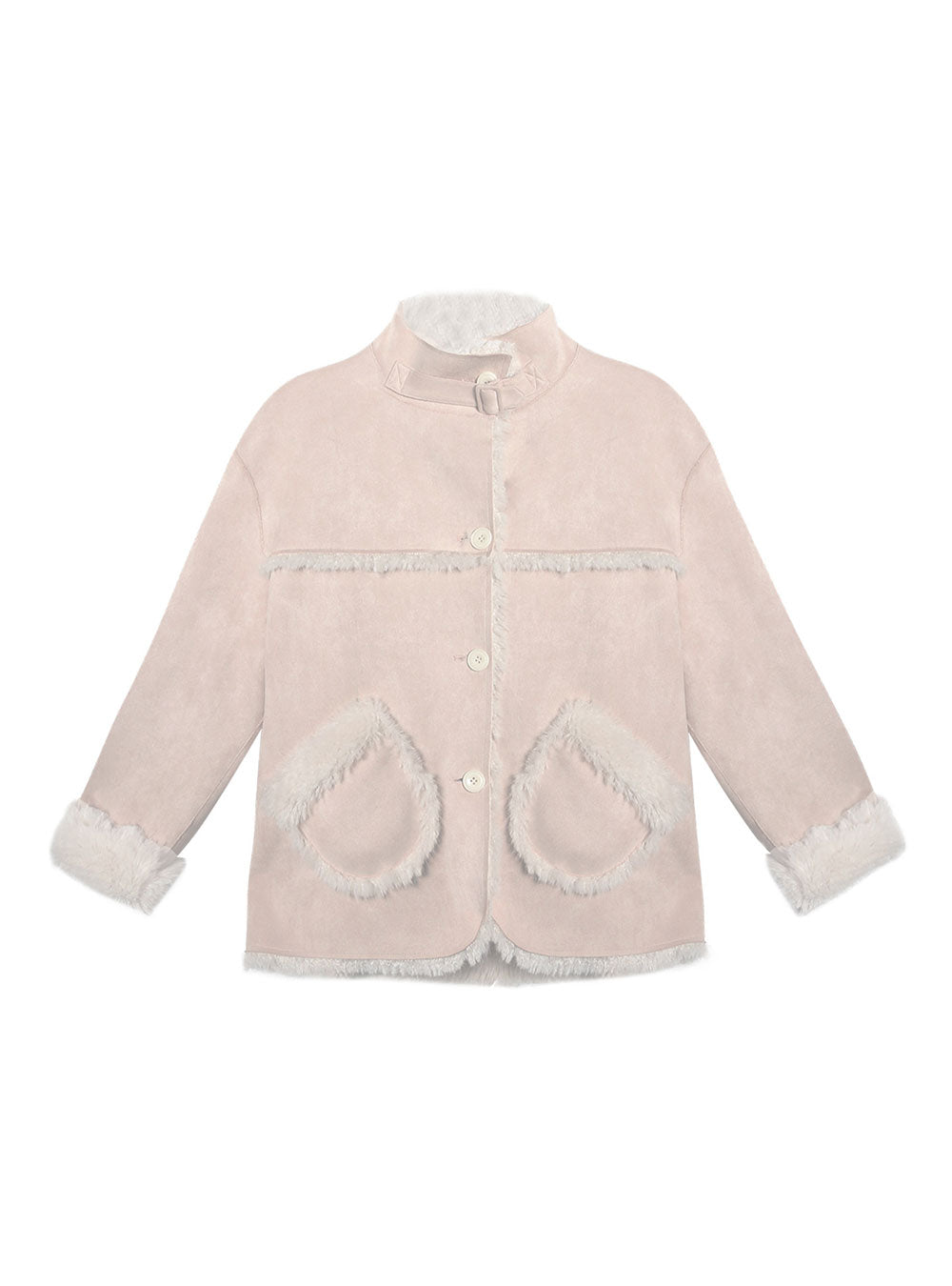 Reversible Shearling Collar Jacket (2color)