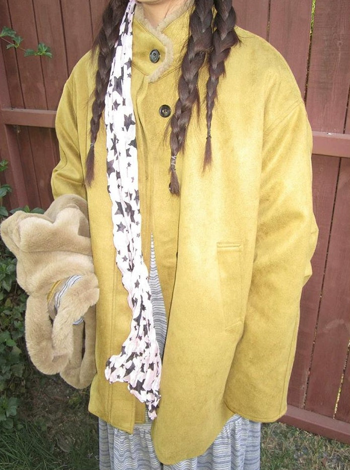 3months | FURRY SUEDE MID-LENGTH JACKET【ID:TN00058】