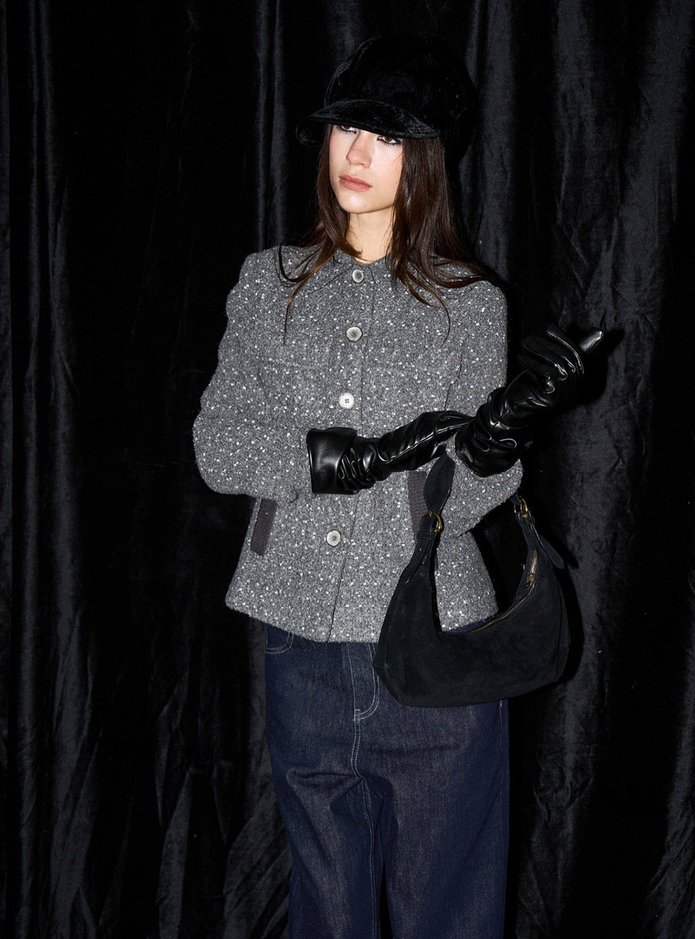 Gray Wool Wave Coat