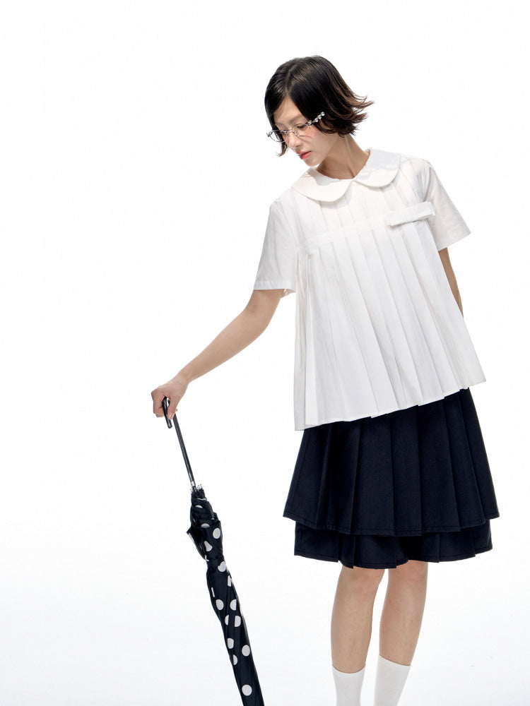 Romance Nanci Pleated Detail Shirt