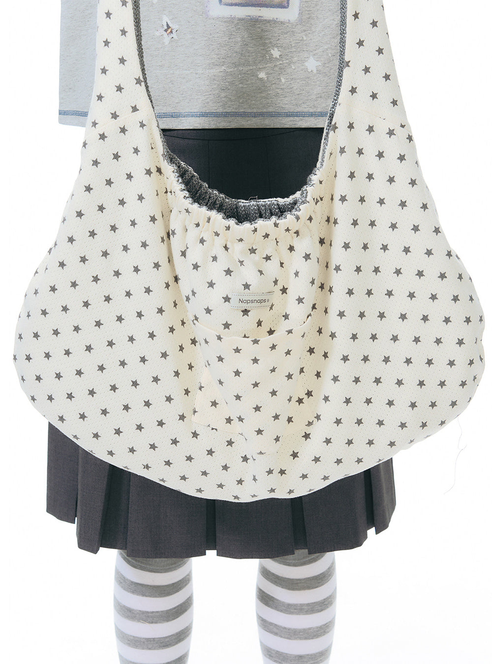 Reversible Patch Shoulder Bag (2color)