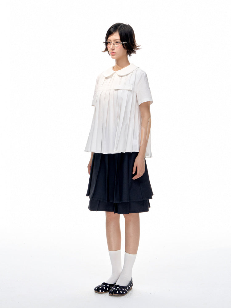 Romance Nanci Pleated Detail Shirt