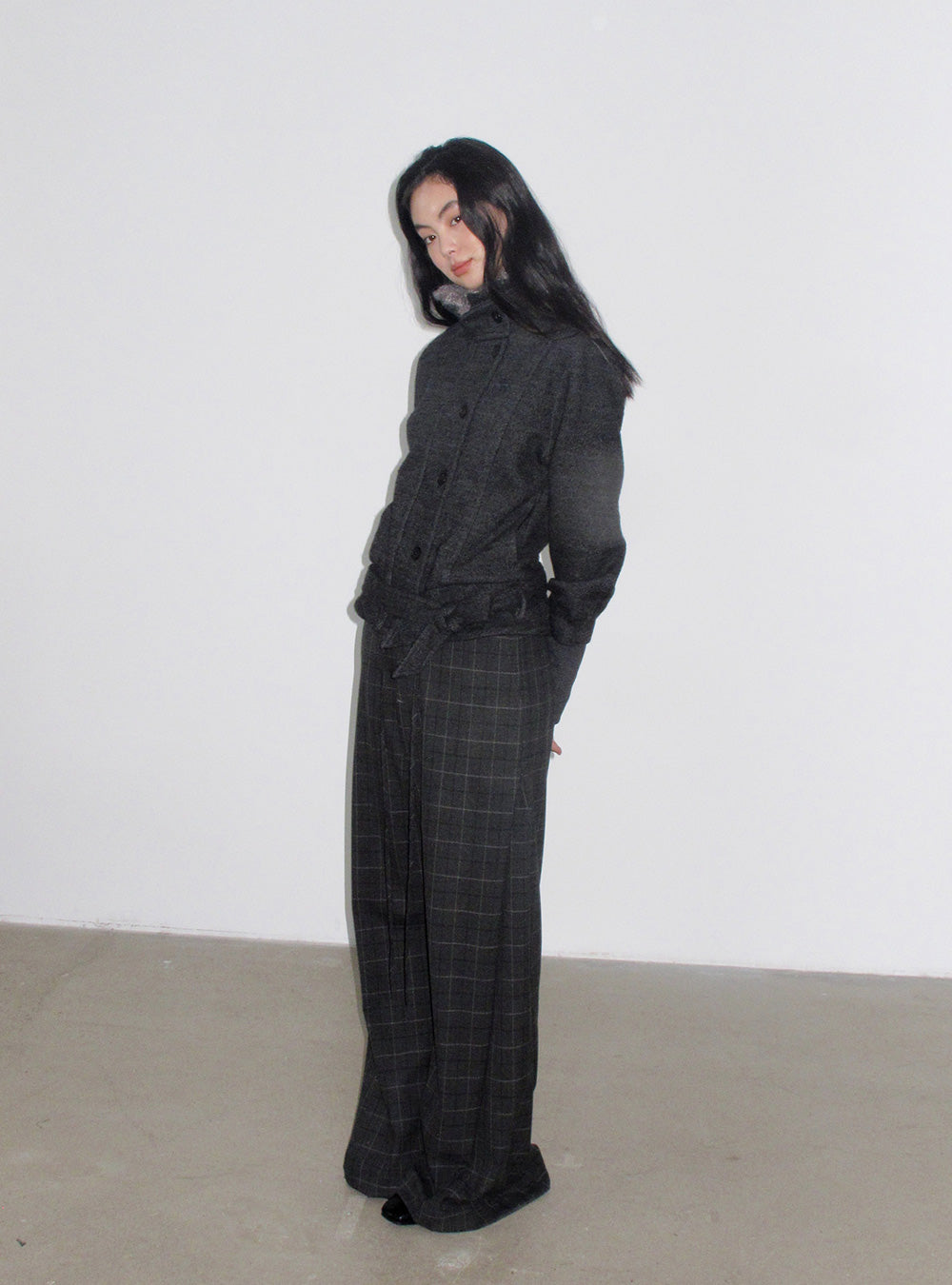 Winter Wool Fur Collar Short Coat