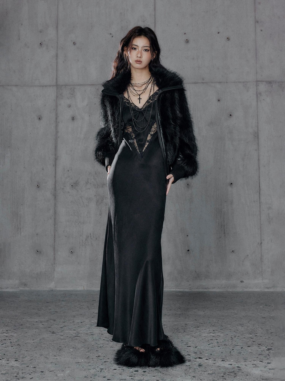 Warm Thick Black Sexy Slim Fit Spandex Zipper Lapel Women Cropped Jackets