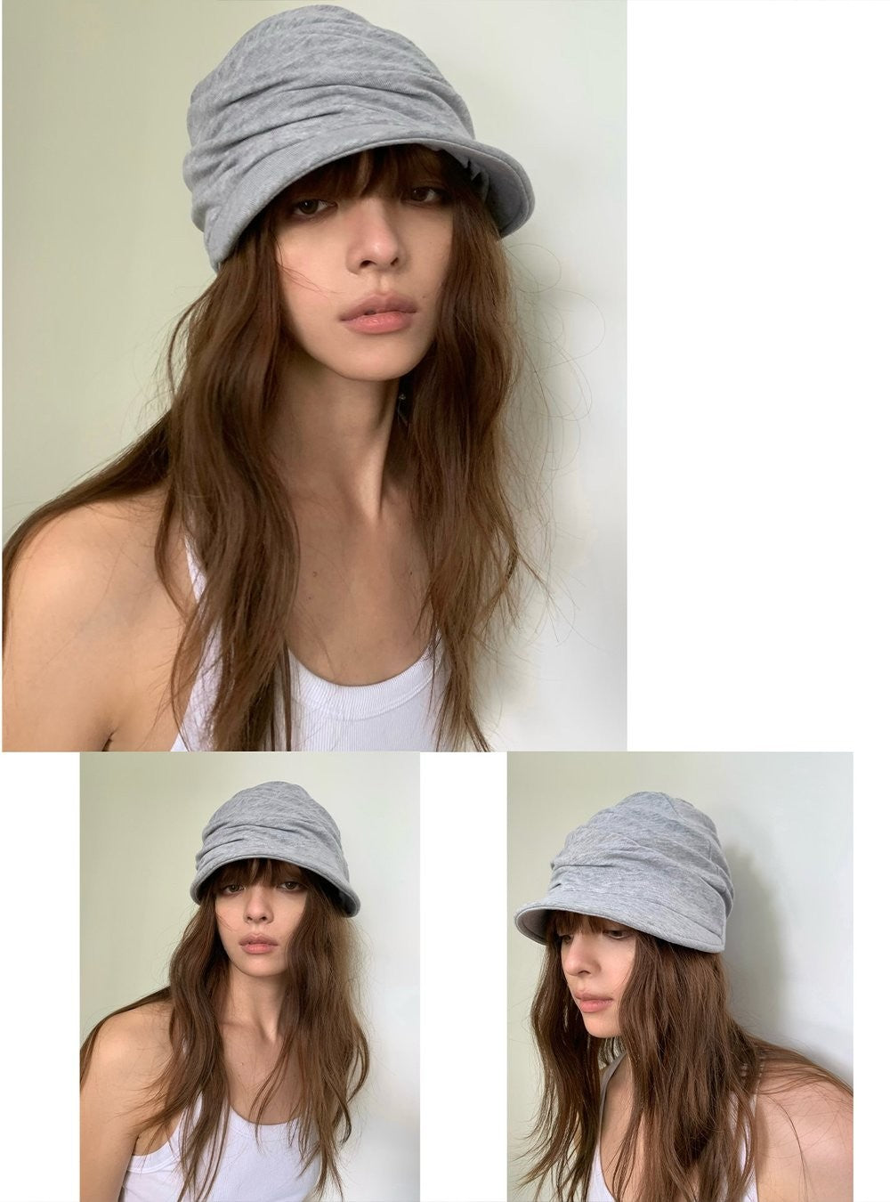 Ruche Brim Hat (3color)