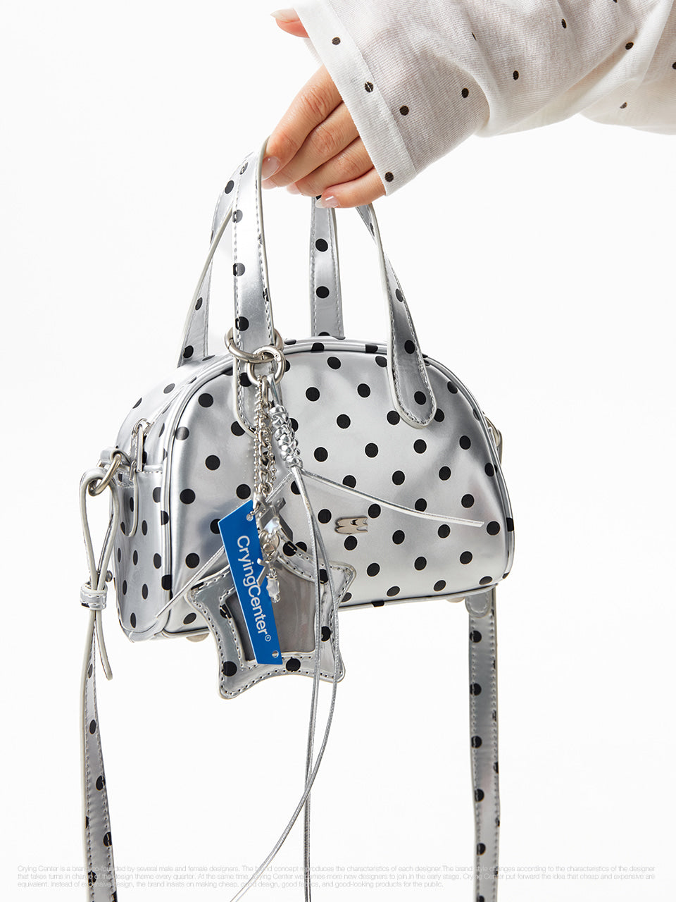 CryingCenter Silver Dot Mini Bag