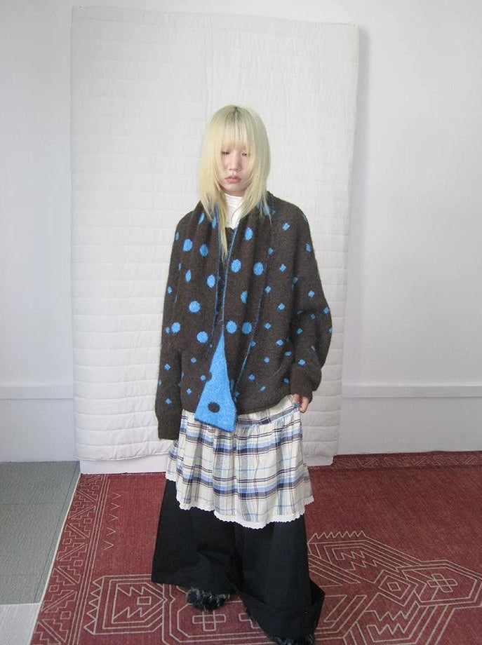 3months |  LOOSE KNITTED SWEATER JACKET【ID:TN00019】