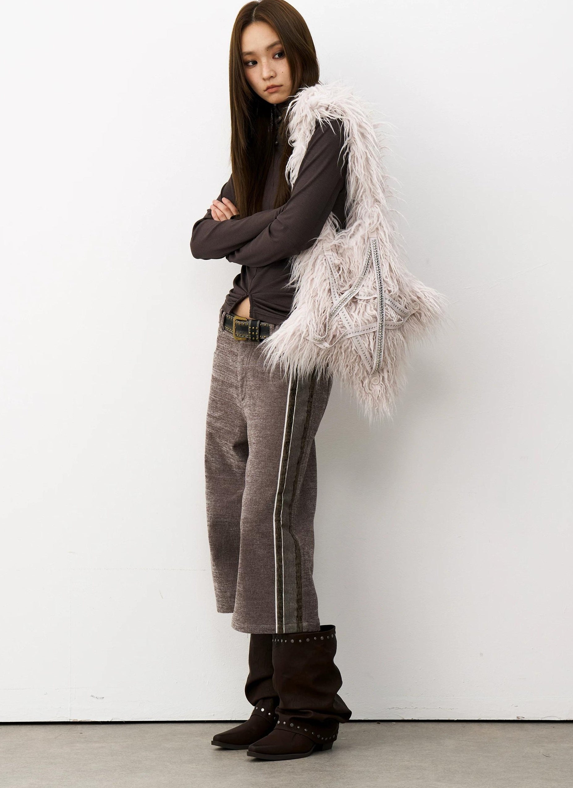 THELIGHT | STAR PLUSH TOTE BAG【ID:TN00114】