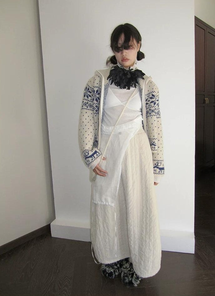 3months |  HIGH WAIST COTTON A-LINE SKIRT【ID:TN00017】