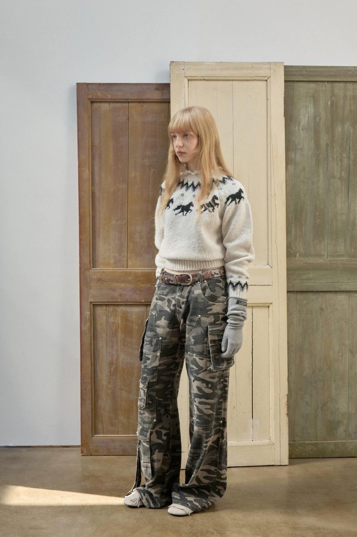 1JINN STUDIO | PLUNGING NECK KNIT SWEATER【ID:TN00068】