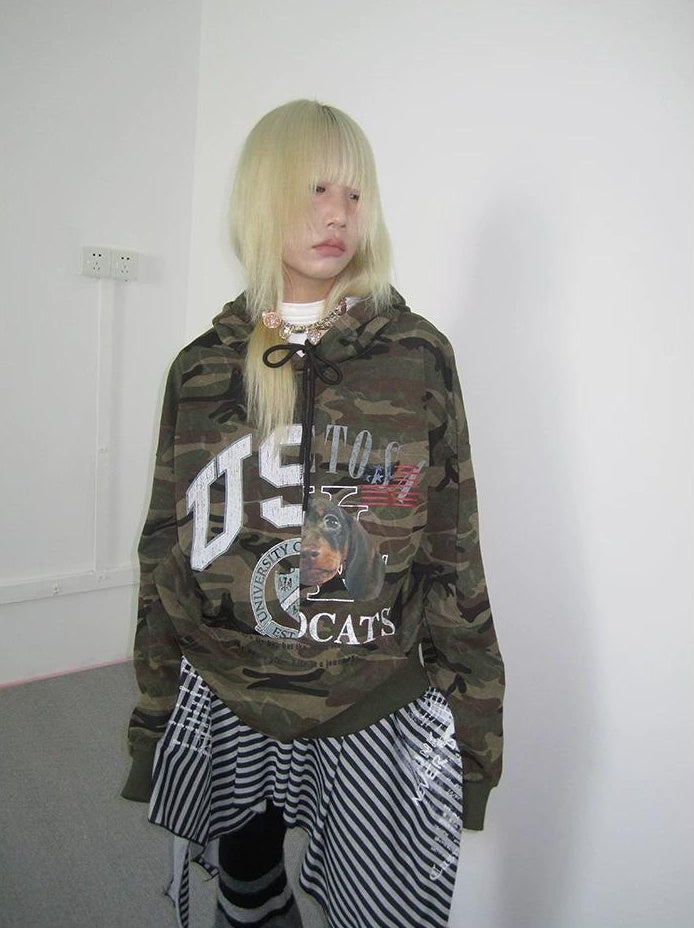 3months | CASUAL CAMOUFLAGE HOODED SWEATSHIRT【ID:TN00031】