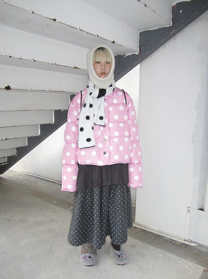 3months |  COLOR COLLISION POLKA DOT JACKET【ID:TN00024】