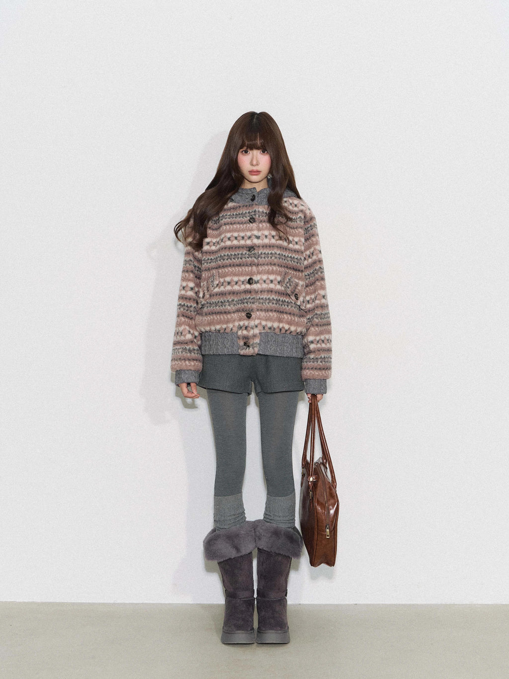 THELIGHT | RETRO CASUAL KNIT JACKET【ID:TN00091】