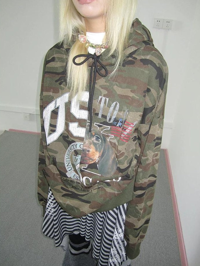 3months | CASUAL CAMOUFLAGE HOODED SWEATSHIRT【ID:TN00031】