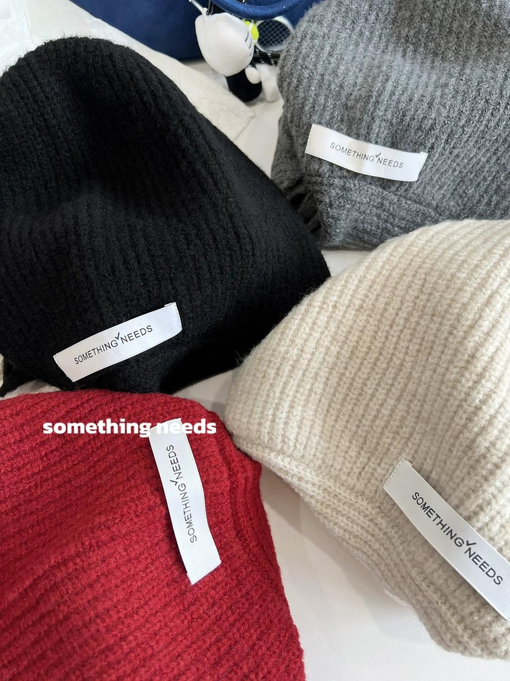 TRIA SELECT | KNITTED HOODED SCARF HAT SET【ID:TN00088】