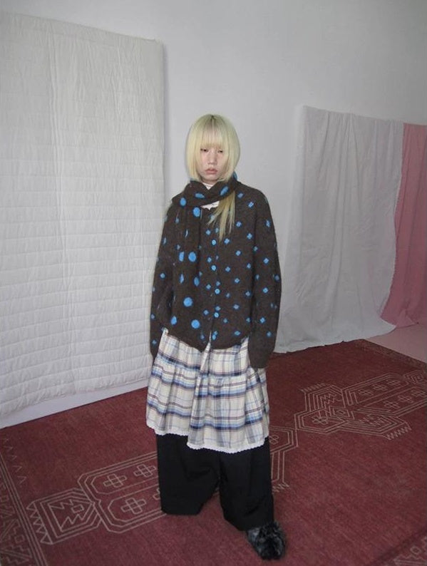 3months |  LOOSE KNITTED SWEATER JACKET【ID:TN00019】