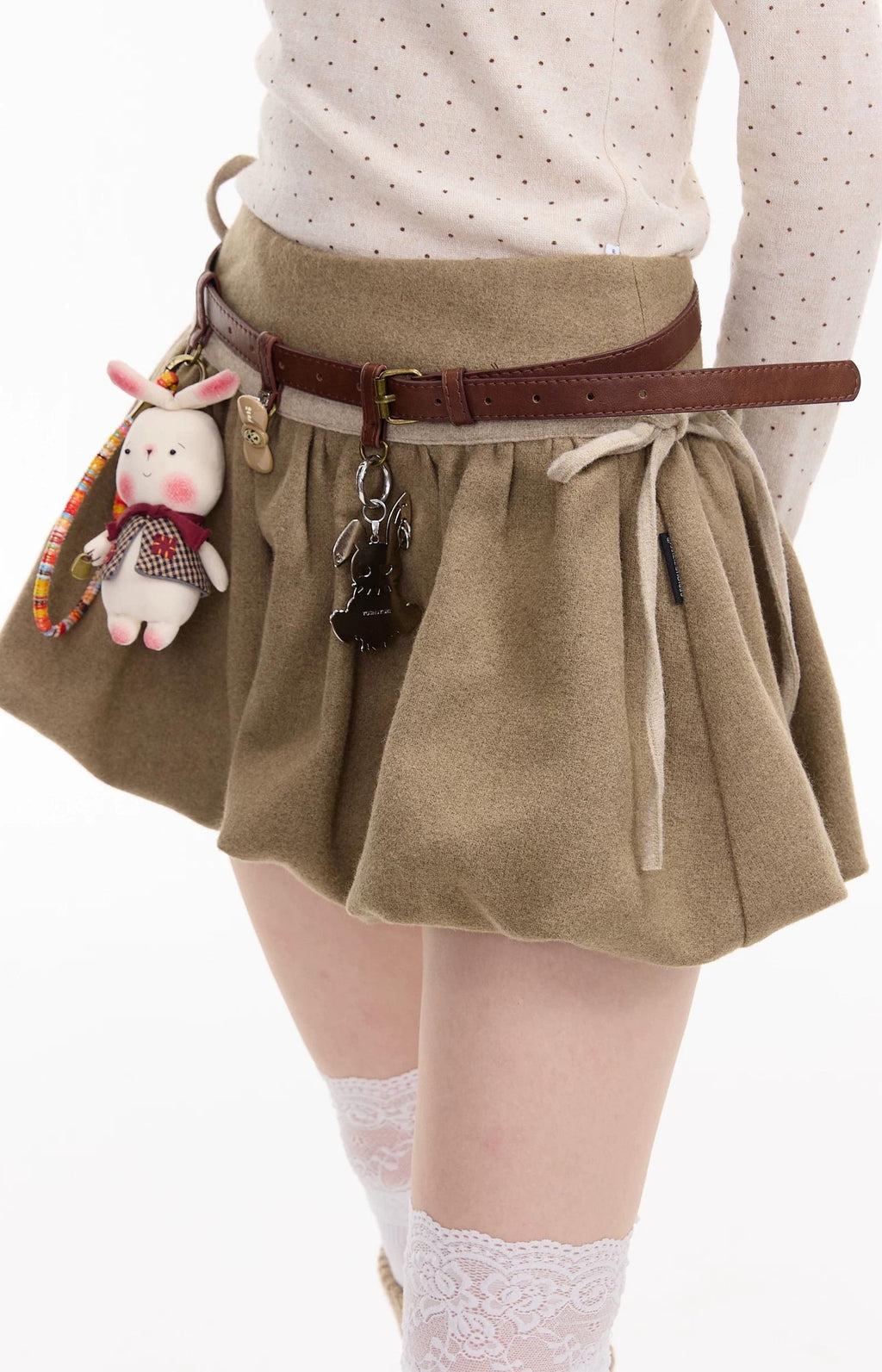 ziziFei | RETRO HIGH-WAISTED TWEED SKIRT【ID:TN00071】