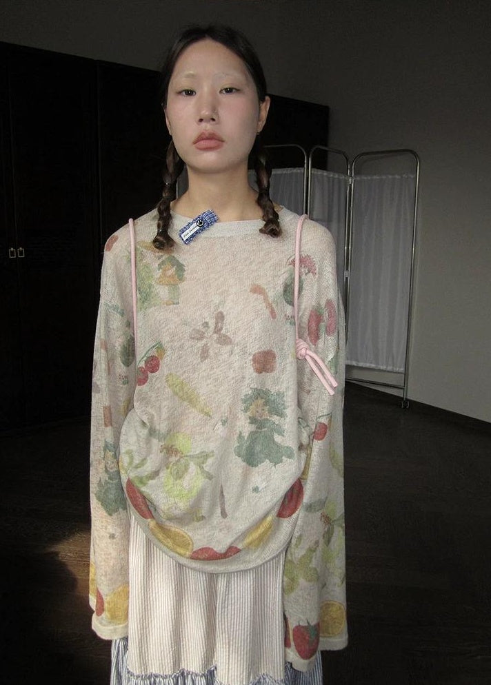 3months | KOREAN KNIT LONG SLEEVE TOP【ID:TN00046】