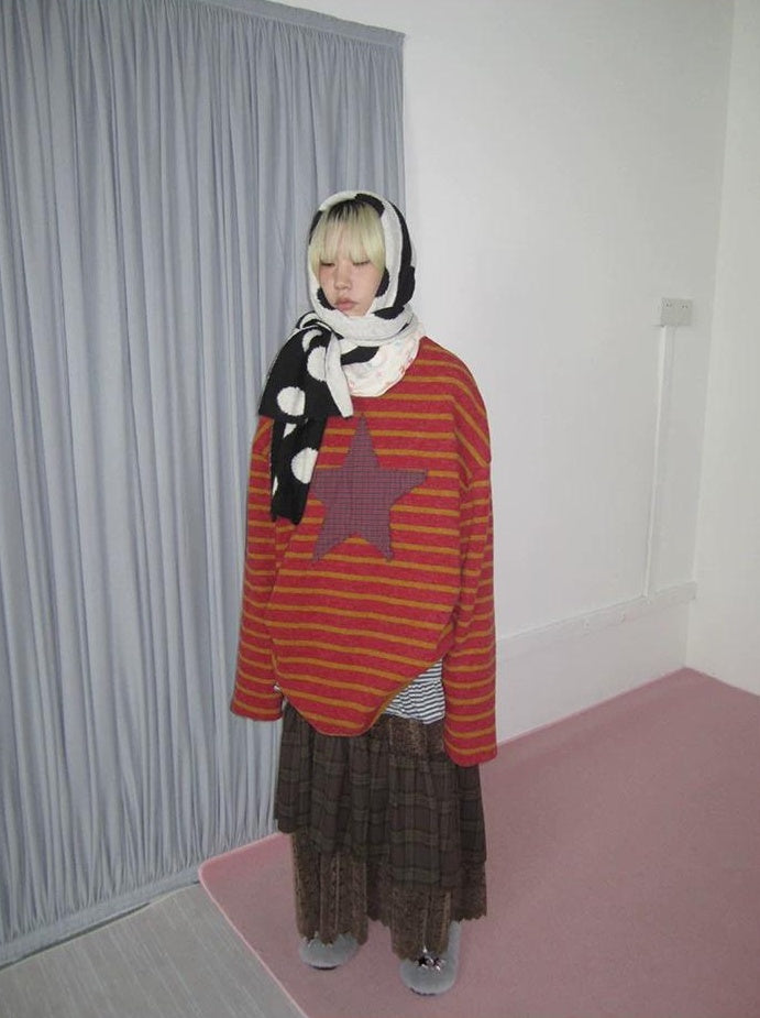 3months |  KOREAN STRIPED KNIT SWEATER【ID:TN00026】