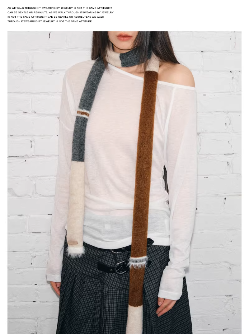 TRIA SELECT | COLORFUL FASHION SCARF【ID:TN00132】