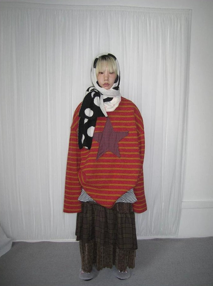 3months |  KOREAN STRIPED KNIT SWEATER【ID:TN00026】