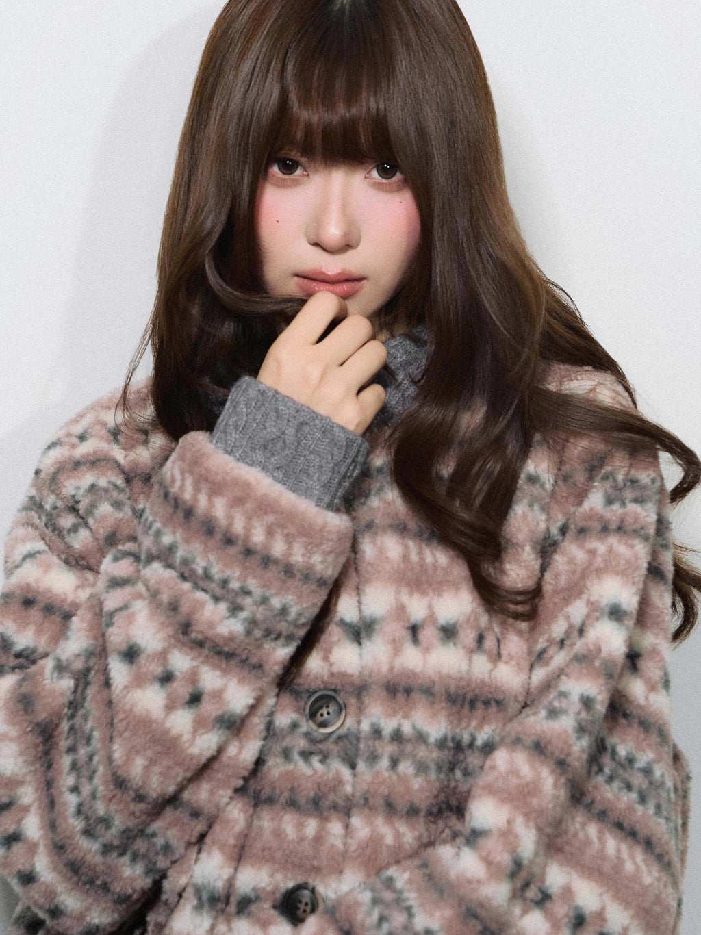 THELIGHT | RETRO CASUAL KNIT JACKET【ID:TN00091】