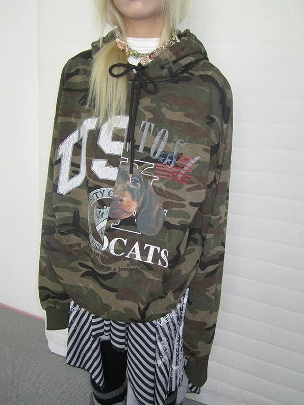 3months | CASUAL CAMOUFLAGE HOODED SWEATSHIRT【ID:TN00031】