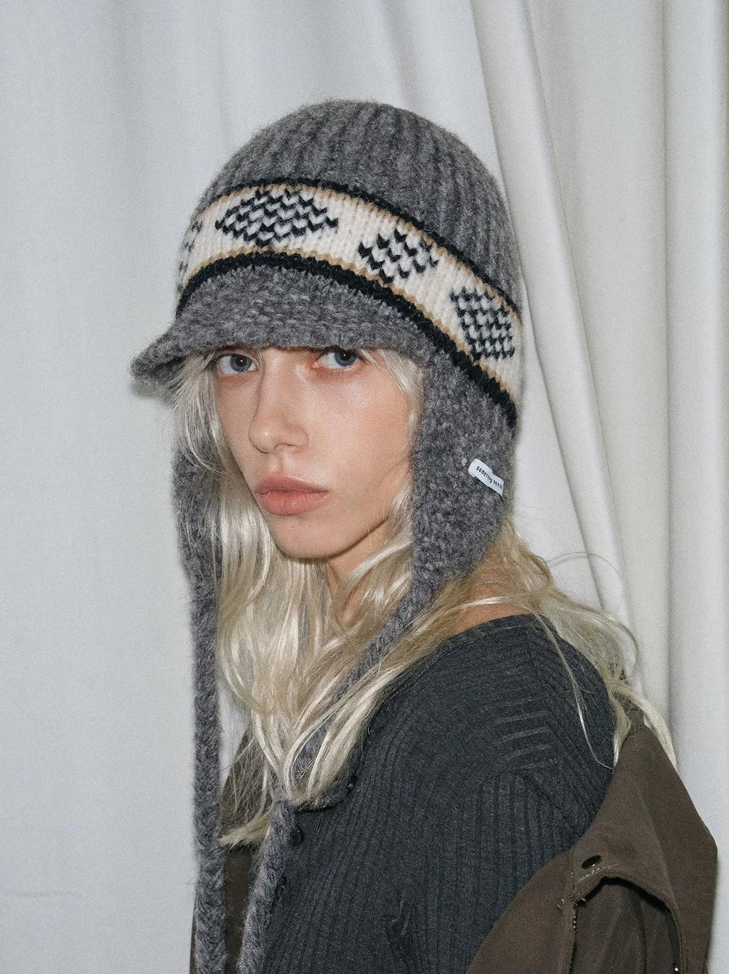 TRIA SELECT | WINTER FAIR ISLE WOOL CAP【ID:TN00073】