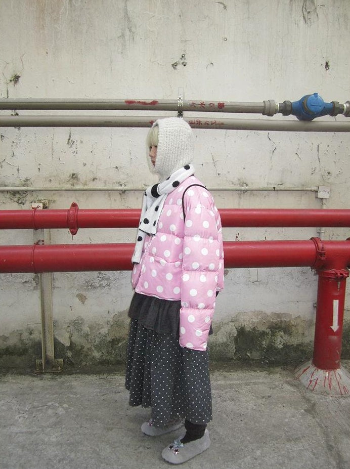 3months |  COLOR COLLISION POLKA DOT JACKET【ID:TN00024】