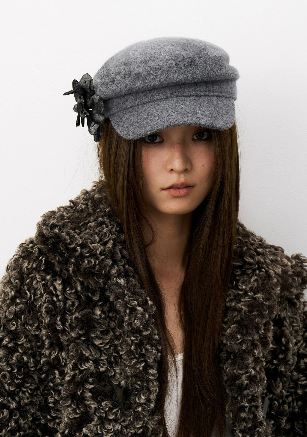 THELIGHT | THREE-DIMENSIONAL WOOL BERET CAP【ID:TN00120】