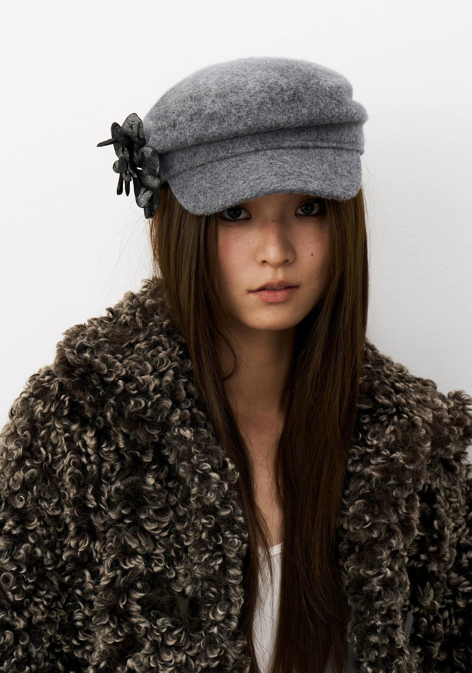 THELIGHT | THREE-DIMENSIONAL WOOL BERET CAP【ID:TN00120】