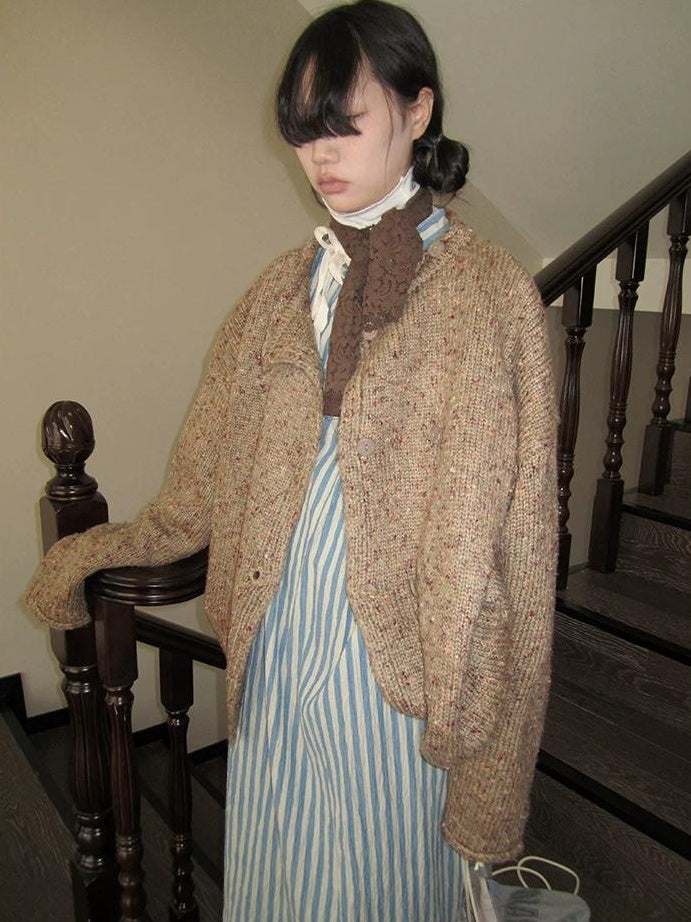 3months | VINTAGE KNIT CARDIGAN JACKET【ID:TN00033】