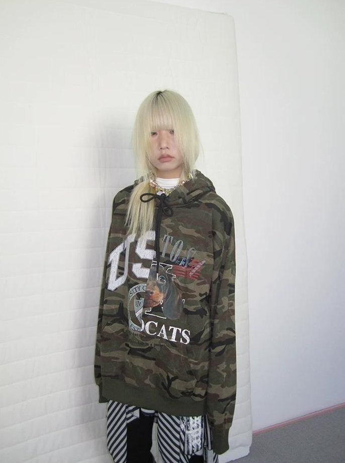 3months | CASUAL CAMOUFLAGE HOODED SWEATSHIRT【ID:TN00031】
