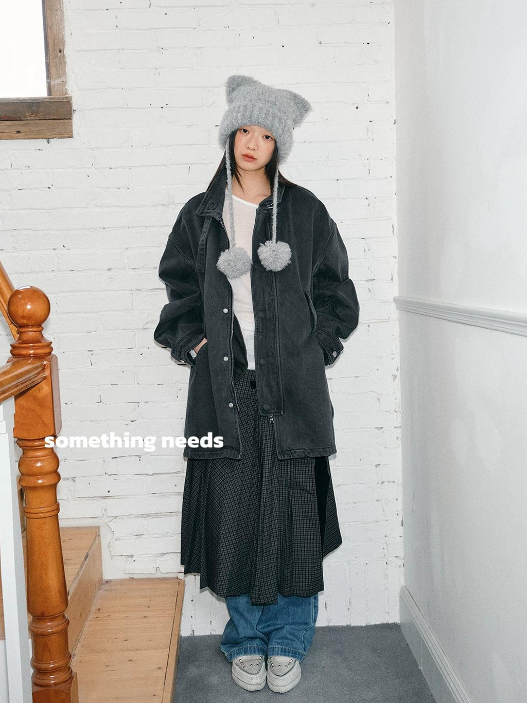 TRIA SELECT | WINTER KITTEN EARS KNIT HAT【ID:TN00084】