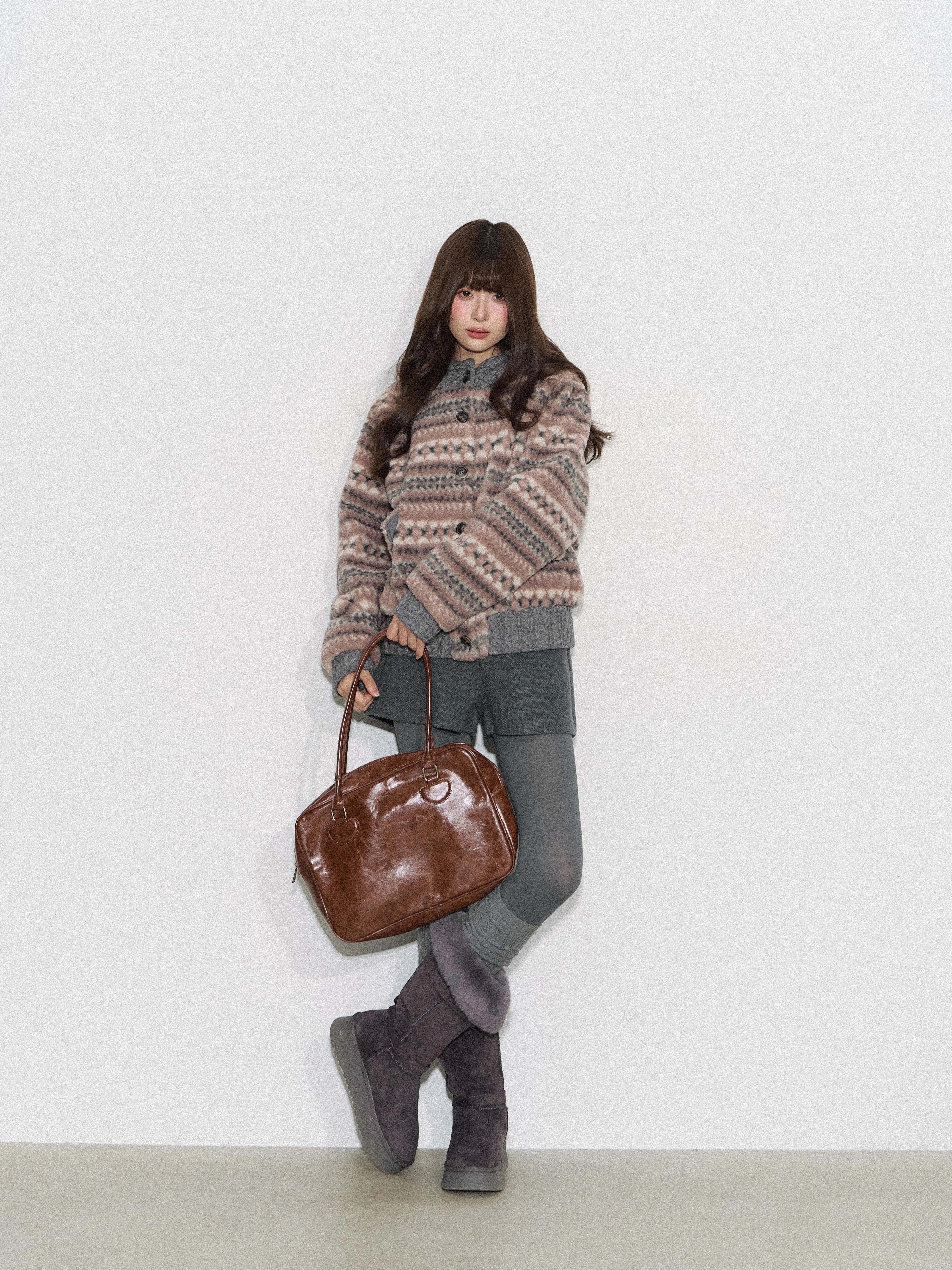 THELIGHT | RETRO CASUAL KNIT JACKET【ID:TN00091】