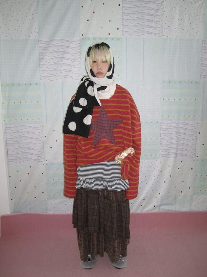 3months |  KOREAN STRIPED KNIT SWEATER【ID:TN00026】