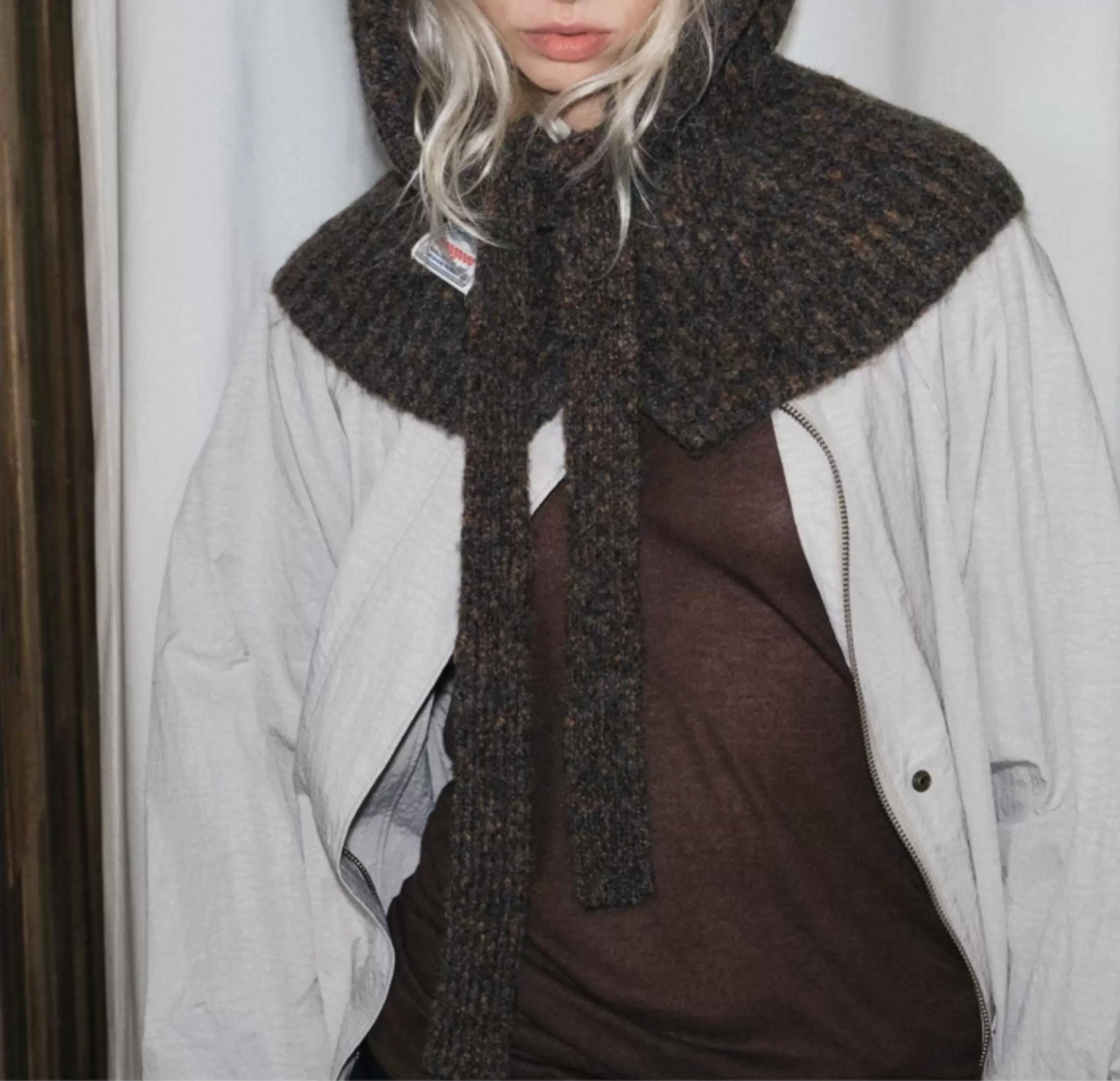 TRIA SELECT | WINTER KNIT BALACLAVA HAT【ID:TN00074】
